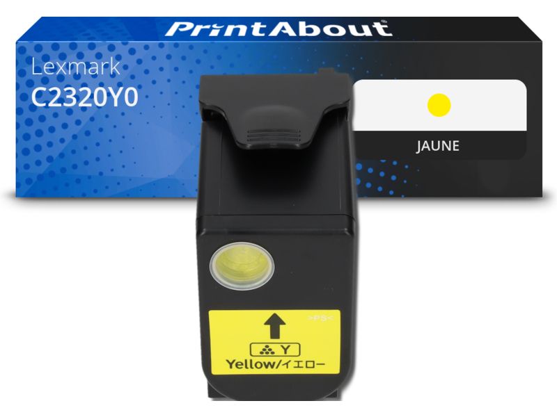 Toner compatible Lexmark C2320Y0 - Jaune