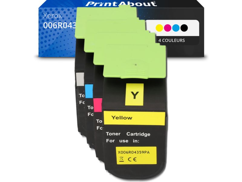 Toner compatible Xerox 006R04356/57/58/59 - 4 couleurs - Multipack