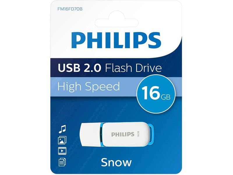 Cle USB 2.0 Philips FM16FD70B Snow edition 2.0 16Go