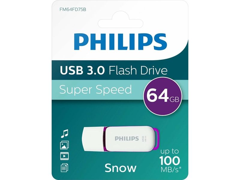Philips USB 3.0 Snow 64GB - Clé USB