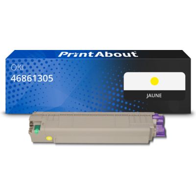 Toner compatible OKI 46861305 - Jaune