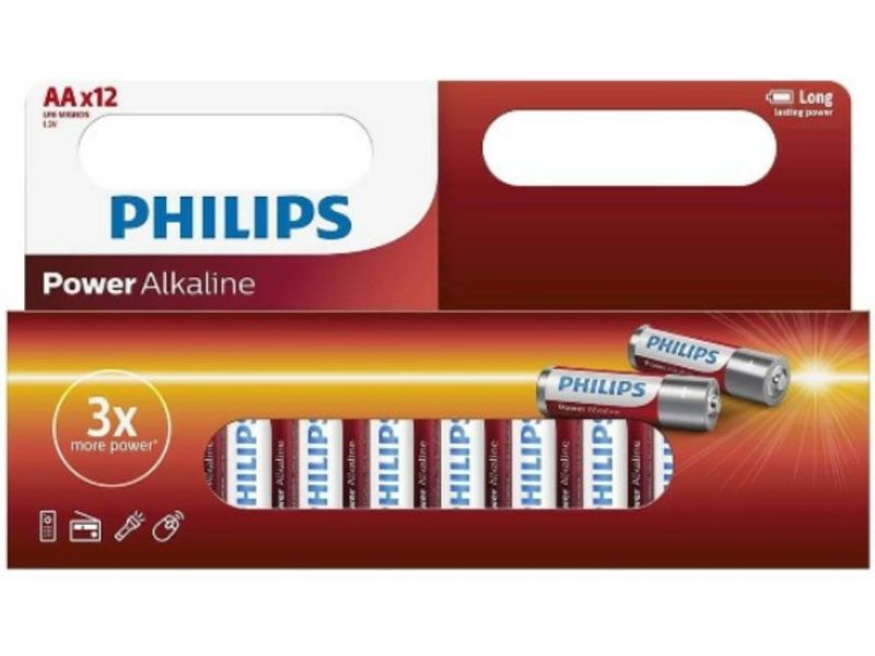 Philips Power AA / MN1500 / LR06 Alkaline (12 stuks) - Piles