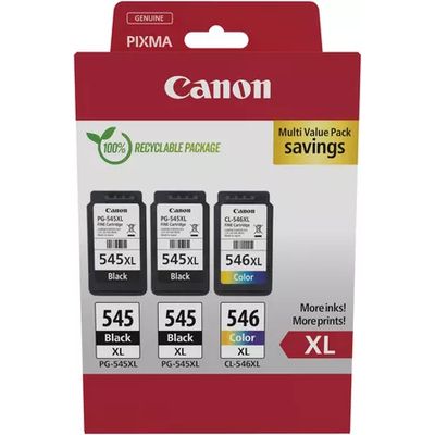 Cartouche d'encre Canon PG-545XL + PG-545XL + CL-546XL Multipack Haute Capacité