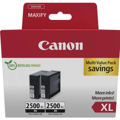 Canon PGI-2500XL Twin pack - Noir - Cartouche d'encre - Multipack
