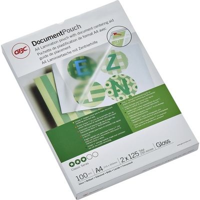 GBC A4 (3200723) - 2 x 125 microns - Pochette à plastifier