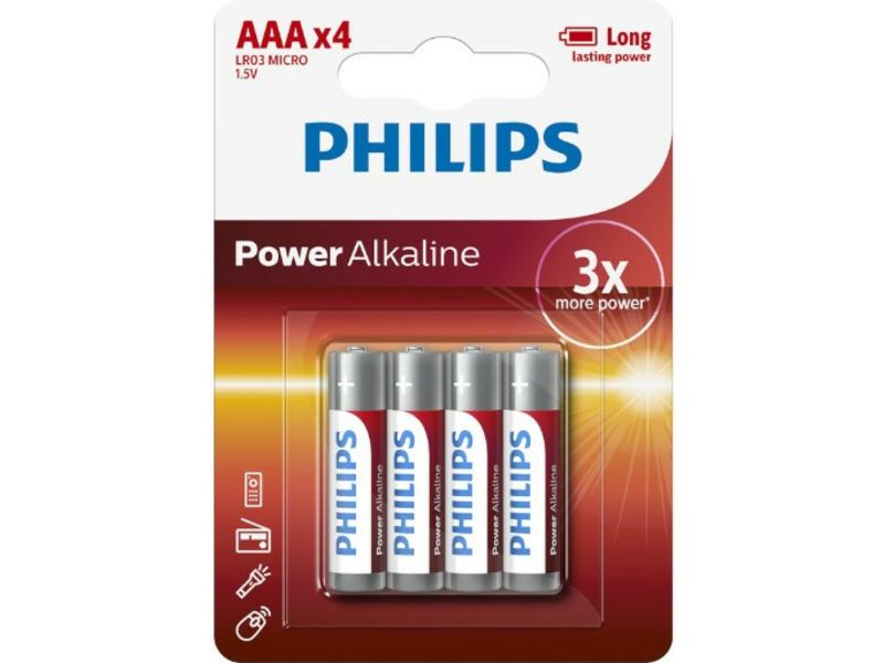 Power Alkaline LR03 Micro AAA 4 stuks