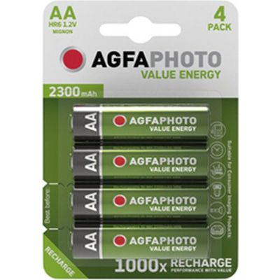 Agfaphoto Rechargeable Mignon AA 4 pièces - Piles