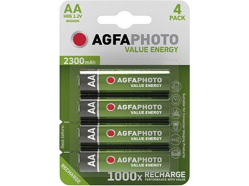 Agfaphoto Oplaadbare Mignon AA 4 stuks Batterij