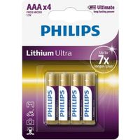 Philips Lithium Ultra FR03 Mignon AAA 4 pièces