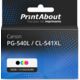 Cartouche compatible Canon PG-540L / CL-541XL - Noir + 3 couleurs - Grande capacité - Multipack