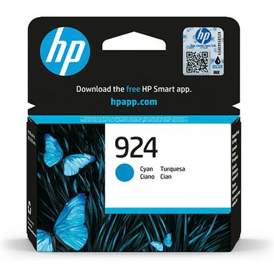 HP 924 (4K0U3NE) - Cyan - Cartouche d'encre