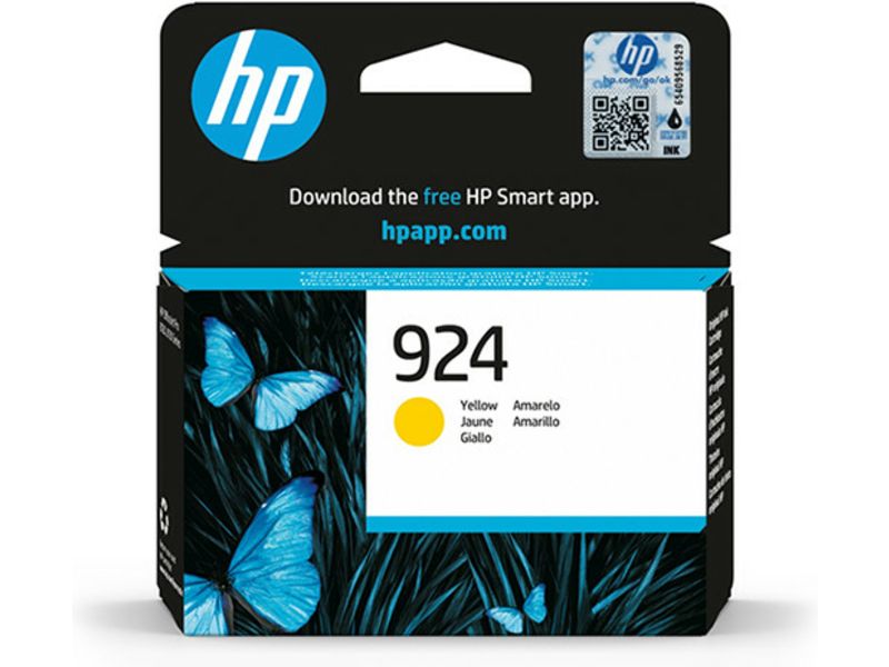 HP 924 (4K0U5NE) Inktcartridge Geel