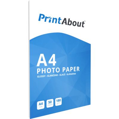 PrintAbout Premium Glossy A4 180 g/m² (50 feuilles)