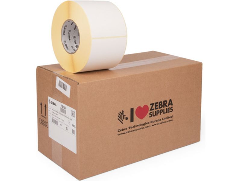Zebra 76180 Etiket Zwart op wit (102 mm x 152 mm) 4 rollen