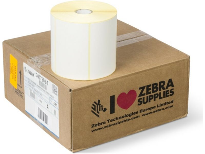 Zebra 3007206-T (Z-Select 2000T) Etiket Zwart op wit (102 mm x 64 mm) 4 rollen