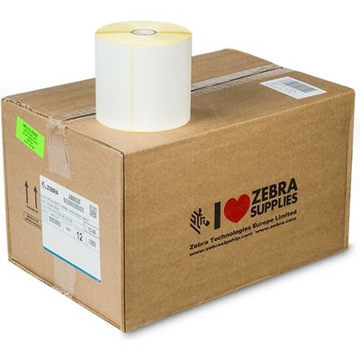 Zebra 3006320 (Z-Select 2000T) - (102 x 76 mm) 12 rouleaux - Noir sur blanc - Étiquette