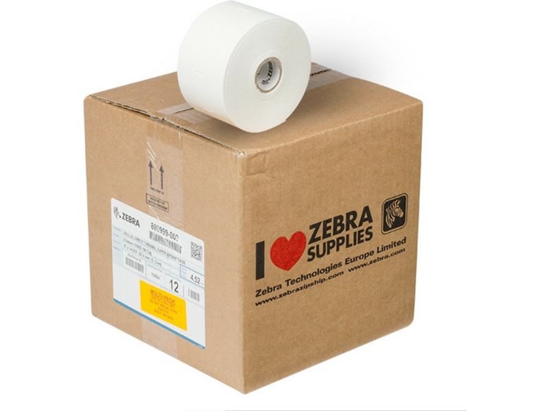Zebra 800999-009 (Z-Select 2000D) Etiket Zwart op wit (57 mm x 35 mm) 12 rollen