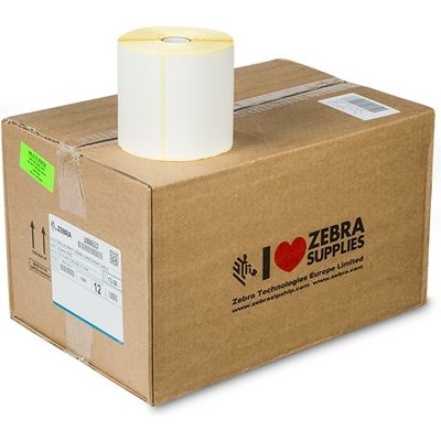 Zebra 3006322 (Z-Select 2000T) - (102 mm x 152 mm) 12 rouleaux - Noir sur blanc - Étiquette