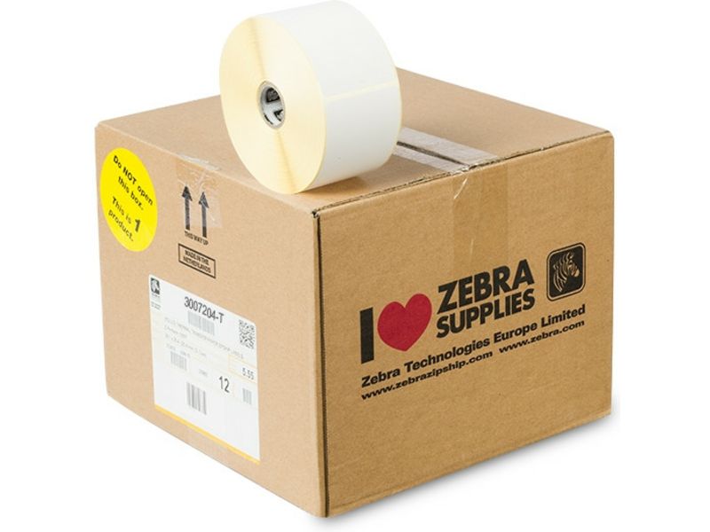 Zebra 3007204-T (Z-Select 2000T) Etiket Zwart op wit (57 mm x 102 mm) 12 rollen