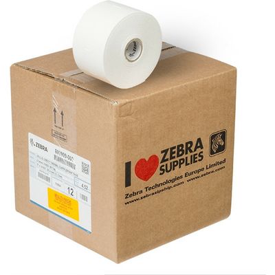 Zebra 800999-005 (Z-Select 2000D) - (52 mm x 57 mm) 12 rouleaux - Noir sur blanc - Étiquette