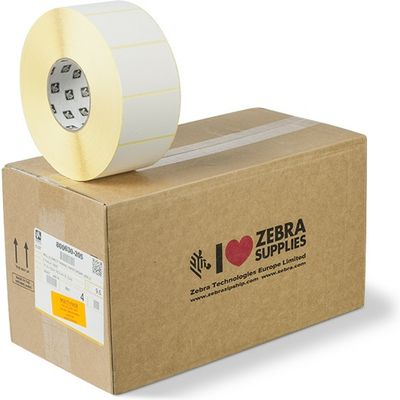 Zebra 800630-205 (Z-Select 2000T) - (76 mm x 51 mm) 4 rouleaux - Noir sur blanc - Étiquette