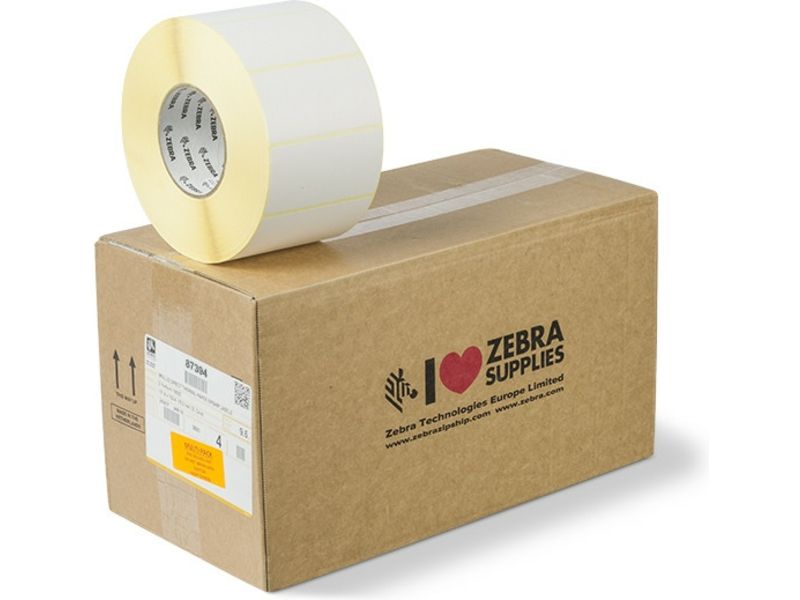 Zebra 87394 Etiket Zwart op wit (100 mm x 50 mm) 4 rollen