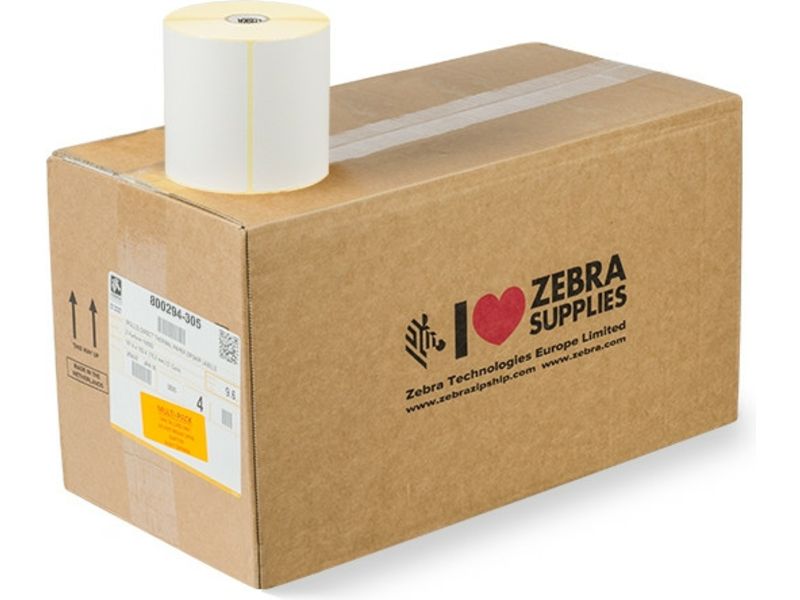 Zebra 800294-305 Etiket Zwart op wit (102 mm x 76 mm) 12 rollen