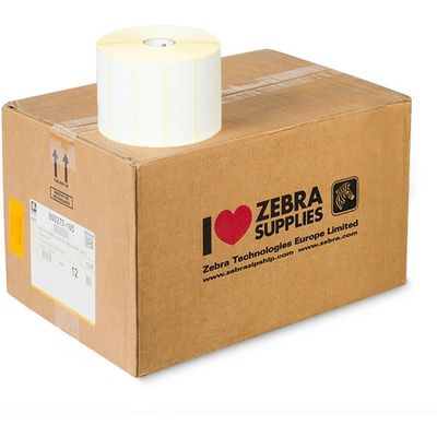 Zebra 800273-105 (Z-Select 2000T) - (76 mm x 25 mm) 12 rouleaux - Noir sur blanc - Étiquette