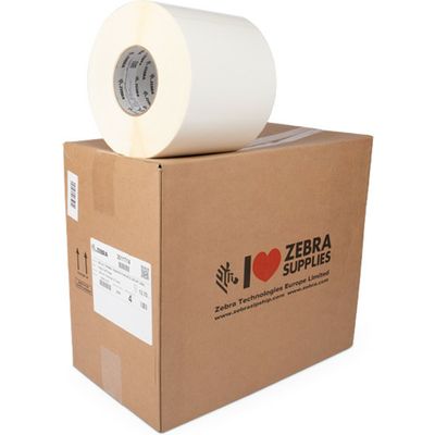 Zebra 3011714 - (148 mm x 120 mm) 4 rouleaux - Noir sur blanc - Étiquette
