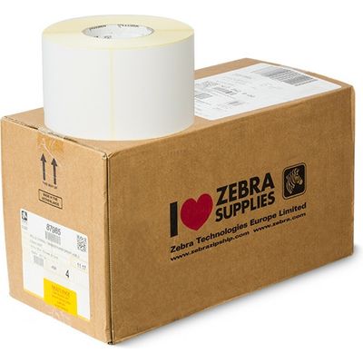 Zebra 87985 - (102 mm x 152 mm) 4 rouleaux - Noir sur blanc - Étiquette
