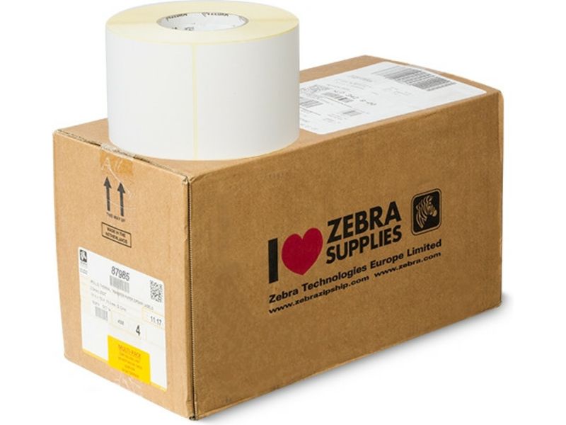 Zebra 87985 Etiket Zwart op wit (102 mm x 152 mm) 4 rollen