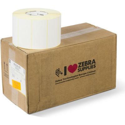 Zebra 880026-050 - (102 mm x 51 mm) 4 rouleaux - Noir sur blanc - Étiquette