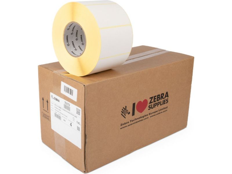 Zebra 76179 Etiket Zwart op wit (102 mm x 64 mm) 4 rollen