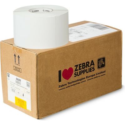 Zebra 66088 - (102 mm x 152 mm) 4 rouleaux - Noir sur blanc - Étiquette