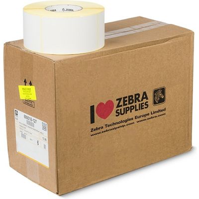 Zebra 880018-127 - (76 mm x 127 mm) 6 rouleaux - Noir sur blanc - Étiquette