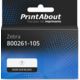 Étiquette compatible Zebra 800261-105 - (32 mm x 25 mm) 12 rouleaux - Noir sur blanc
