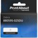 Étiquette compatible Zebra 880595-025DU - (38 mm x 25 mm) 12 rouleaux - Noir sur blanc