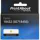 Ruban compatible Dymo 18432 (S0718450)  - (12 mm) - Noir sur jaune