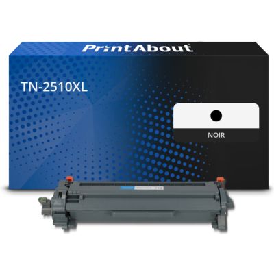 Toner compatible Brother TN-2510XL - Noir - Grande capacité