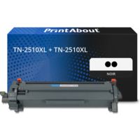 Toner compatible Brother TN-2510XL + TN-2510XL - Noir - Grande capacité - Multipack
