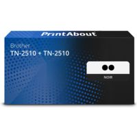 Toner compatible Brother TN-2510 + TN-2510 - Noir - Multipack