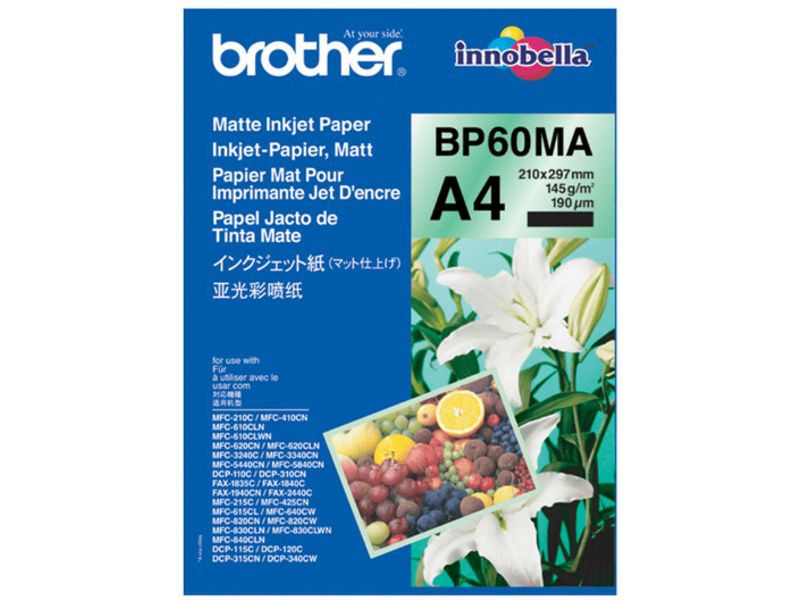Brother BP60MA Matte Inkjet A4 145 gram - Papier photo