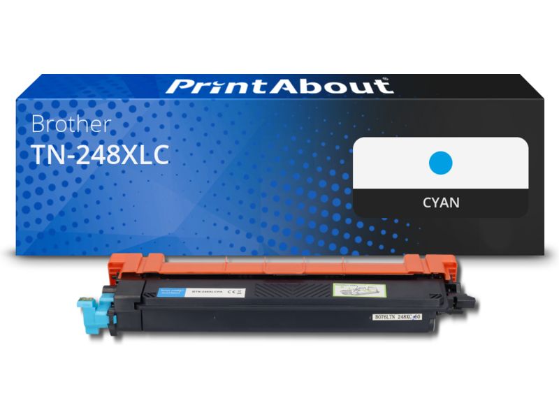 Toner compatible Brother TN-248XLC - Cyan - Grande capacité