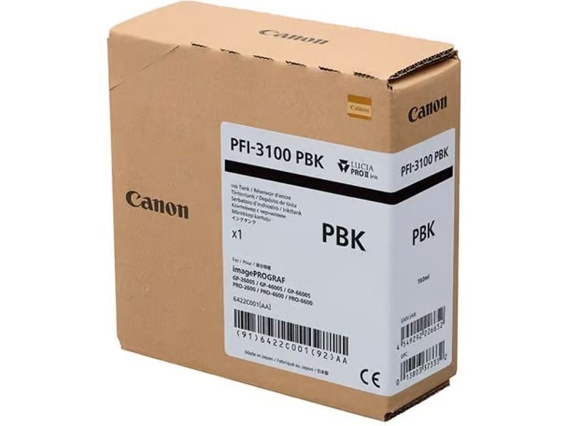 Canon PFI-3100PBK Inktcartridge Foto-zwart