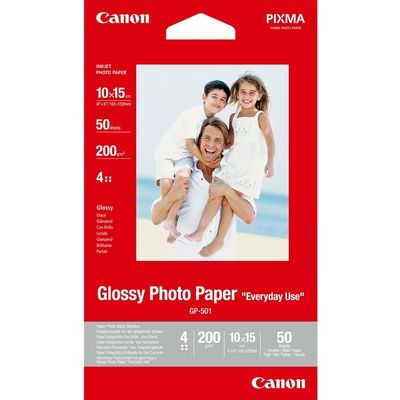 Canon GP-501 glossy photo paper 200 grams 10 x 15 cm (50 vel) - Papier photo