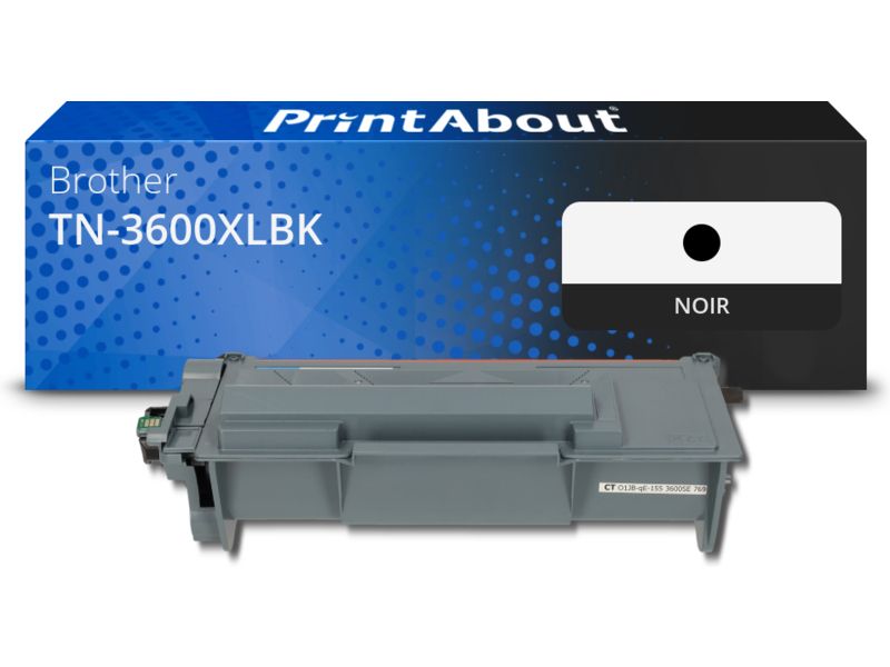 Toner compatible Brother TN-3600XLBK - Noir - Grande capacité