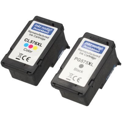 Cartouche compatible Canon PG-575 + CL-576 - Noir + 3 couleurs - Multipack