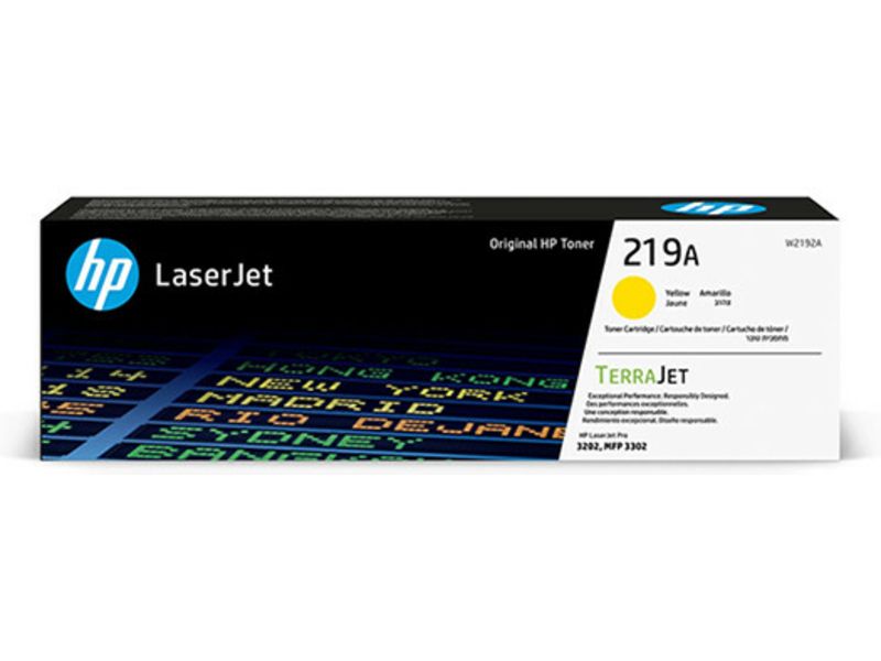 HP 219A (W2192A) - Jaune - Toner
