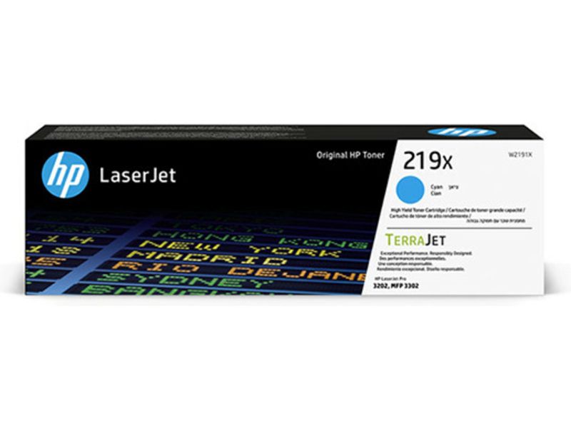 HP 219X (W2191X) - Cyan - Toner - Grande capacité