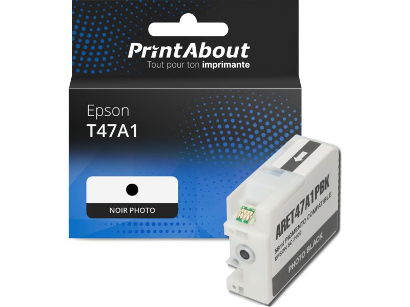 Cartouche compatible Epson T47A1 - Noir photo